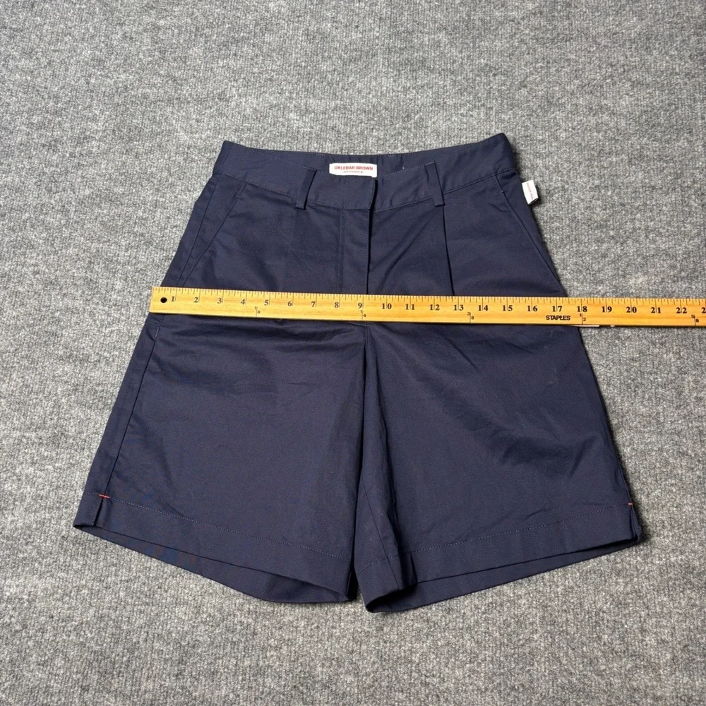 Orlebar Brown Women's Sabrina Shorts Size‎ 6 Navy Cotton Stretch